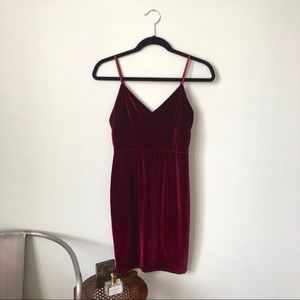 GLAMOUROUS Velvet Cocktail Slip Dress